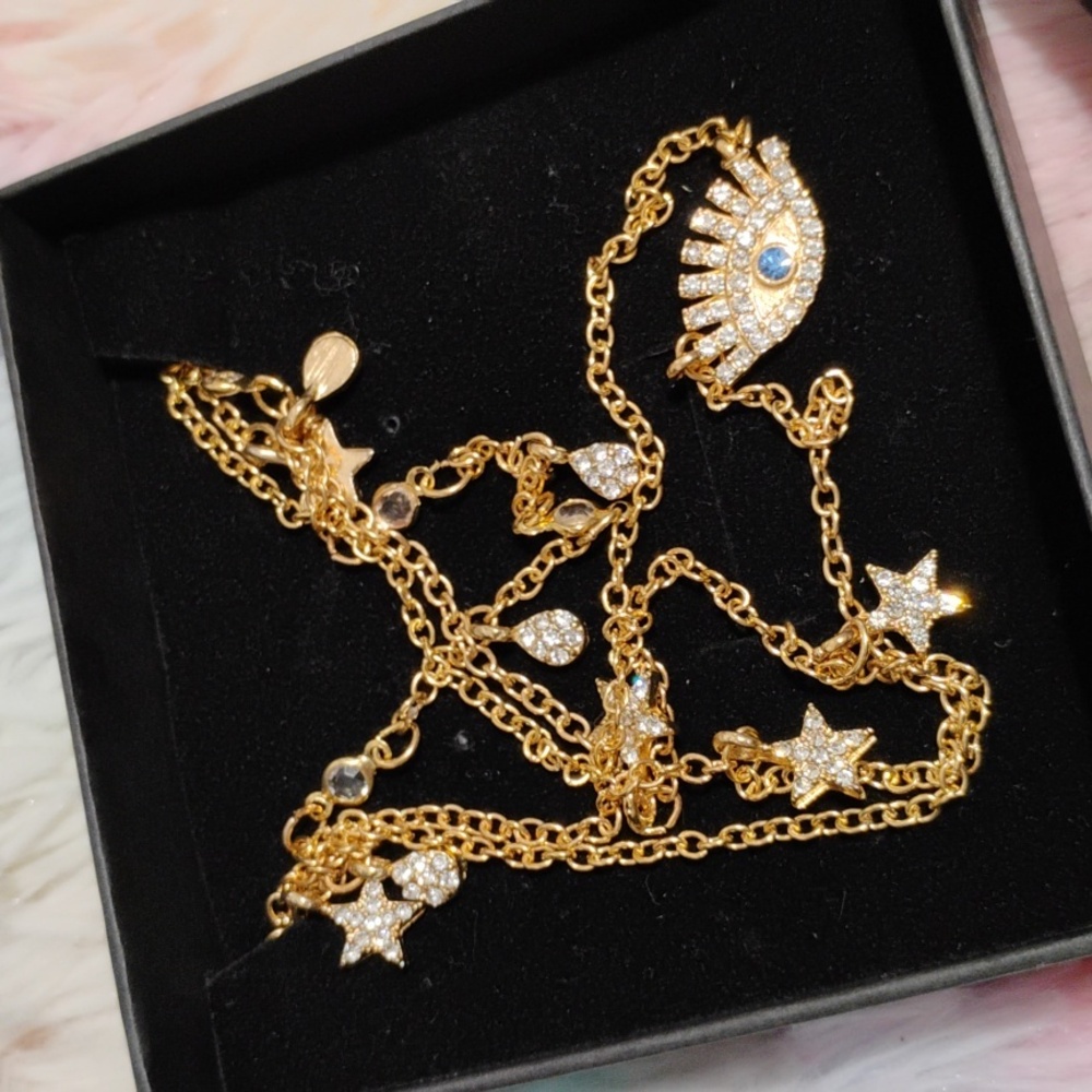 NWOT Layered Admiration Evil Eye Necklace Never Worn - Picture 11 of 12